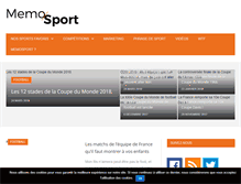 Tablet Screenshot of memosport.fr